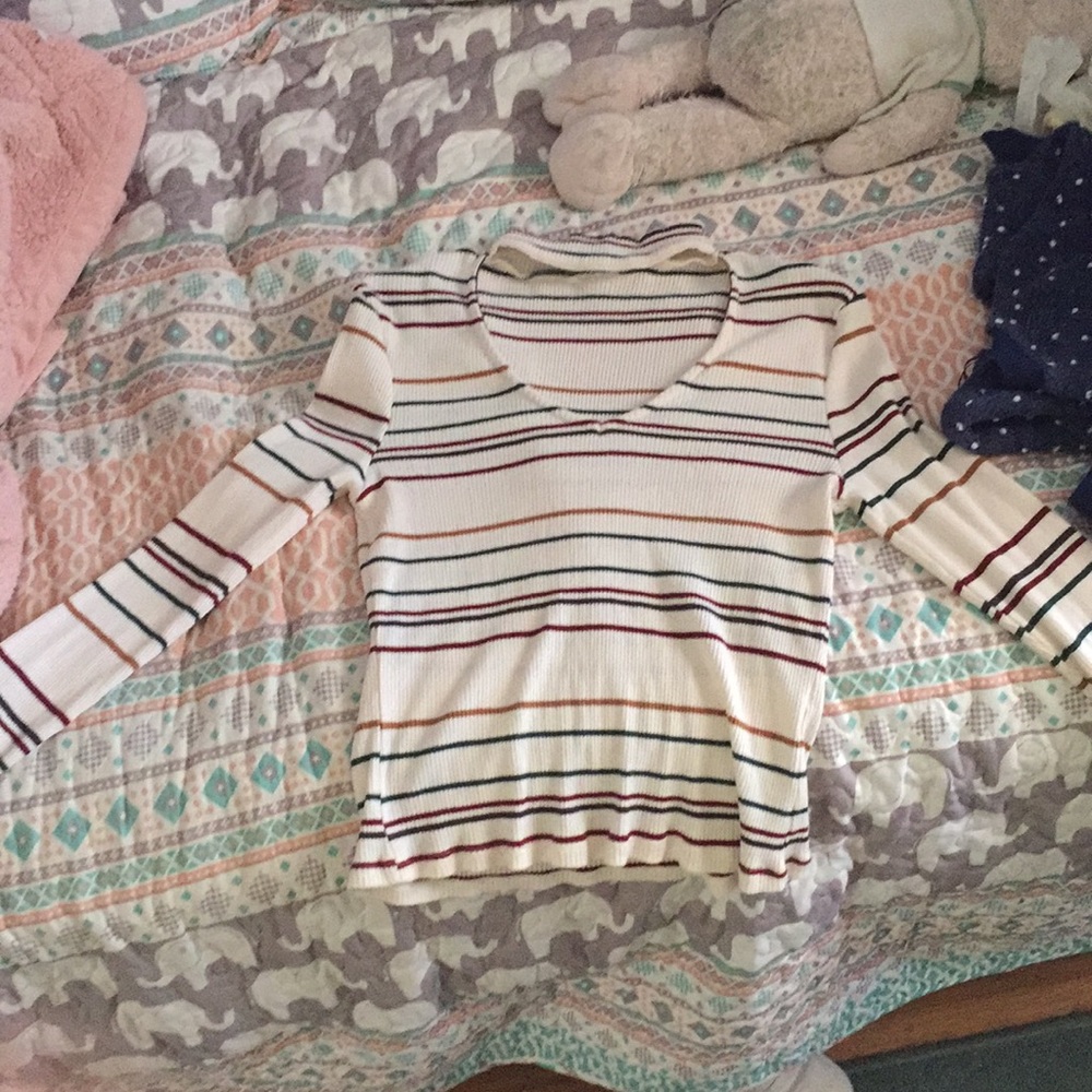 Stripped chocker shirt